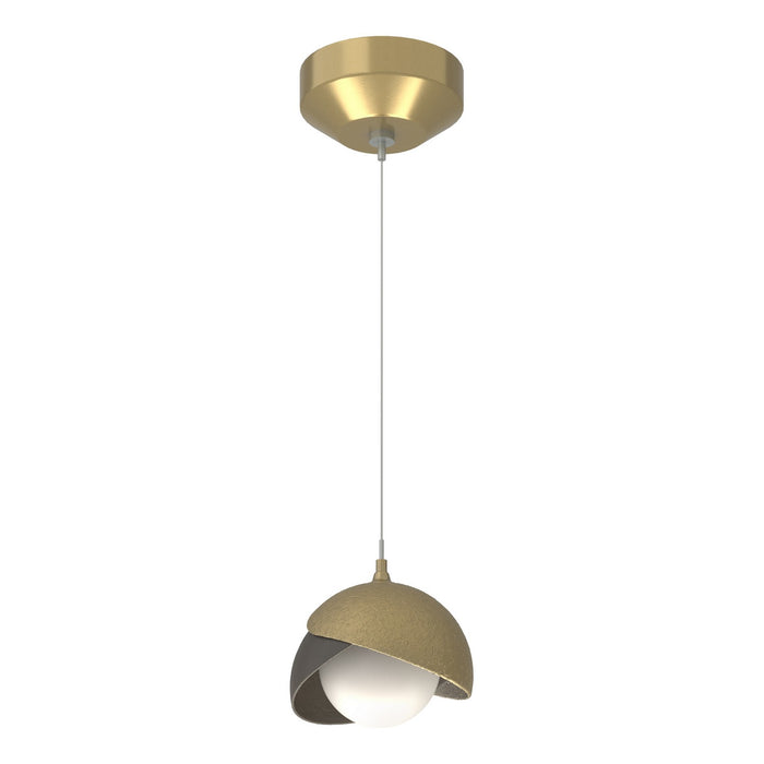 Hubbardton Forge - 161183-SKT-STND-86-07-GG0711 - One Light Mini Pendant - Brooklyn - Modern Brass