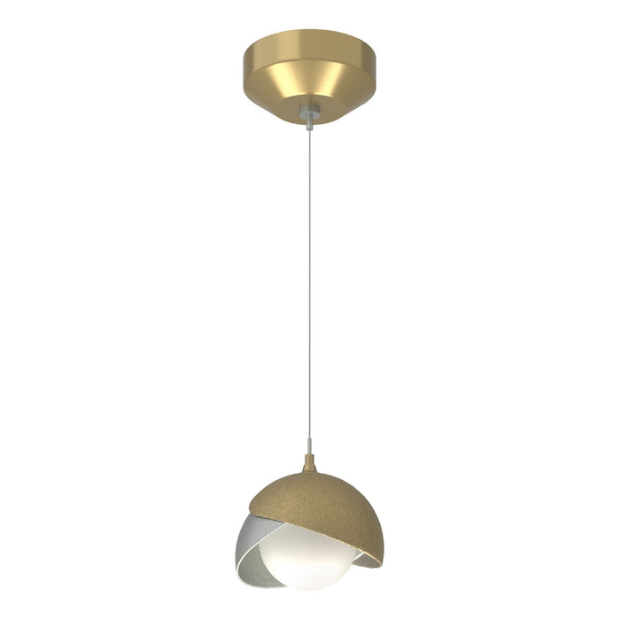 Hubbardton Forge - 161183-SKT-STND-86-82-GG0711 - One Light Mini Pendant - Brooklyn - Modern Brass