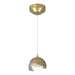 Hubbardton Forge - 161183-SKT-STND-86-82-GG0711 - One Light Mini Pendant - Brooklyn - Modern Brass
