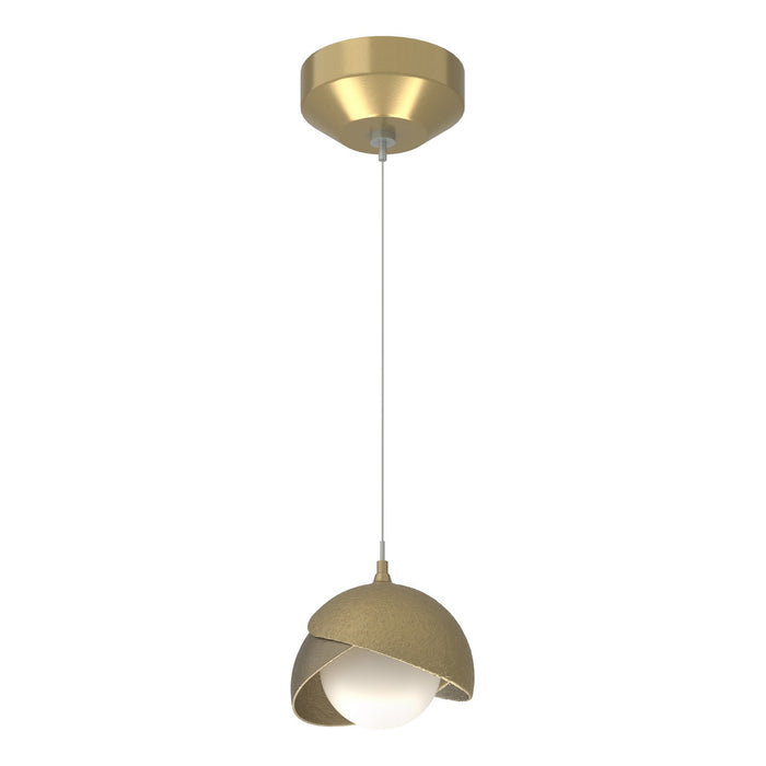 Hubbardton Forge - 161183-SKT-STND-86-84-GG0711 - One Light Mini Pendant - Brooklyn - Modern Brass