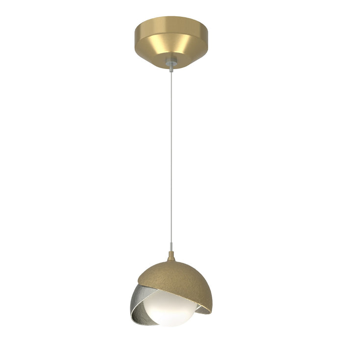 Hubbardton Forge - 161183-SKT-STND-86-85-GG0711 - One Light Mini Pendant - Brooklyn - Modern Brass