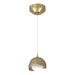 Hubbardton Forge - 161183-SKT-STND-86-86-GG0711 - One Light Mini Pendant - Brooklyn - Modern Brass