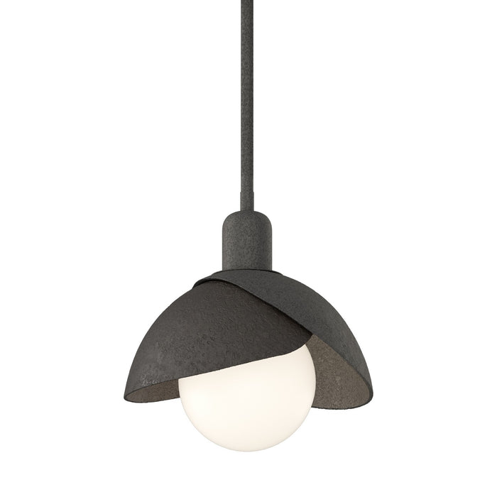 Hubbardton Forge - 181183-SKT-MULT-20-14 - One Light Pendant - Brooklyn - Natural Iron
