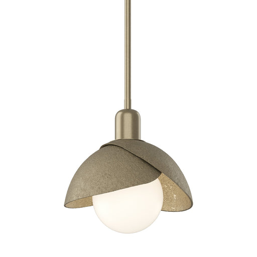 Brooklyn One Light Pendant Soft Gold
