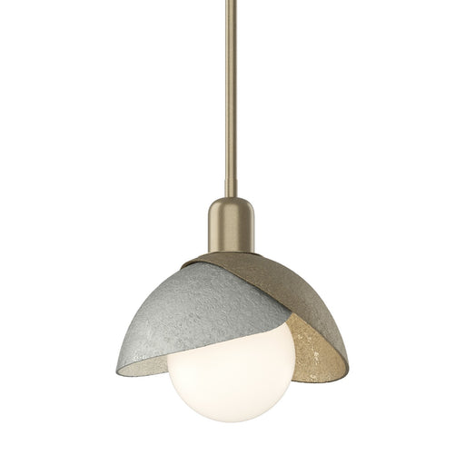 Brooklyn One Light Pendant Soft Gold