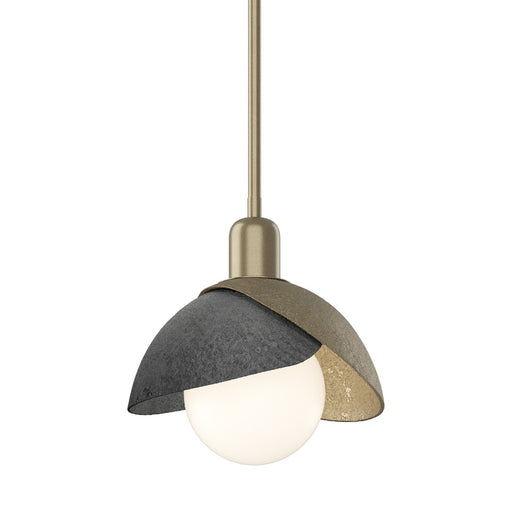 Brooklyn One Light Pendant Soft Gold