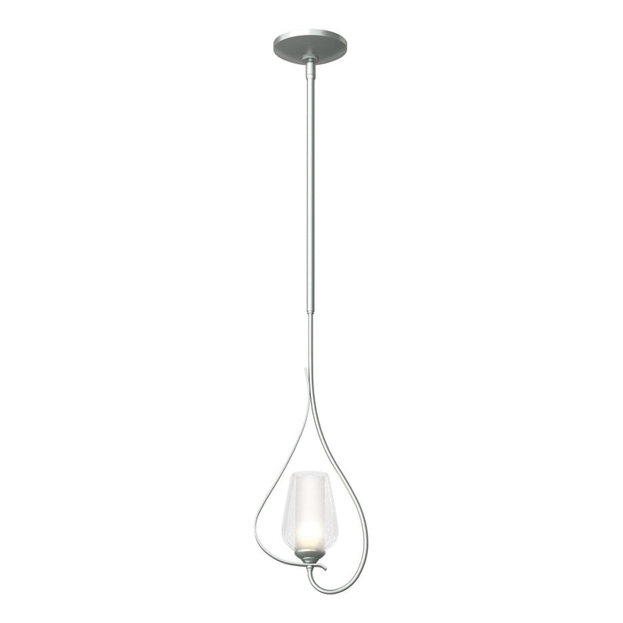 Hubbardton Forge - 183050-SKT-MULT-82-ZS0354 - One Light Mini Pendant - Flora - Vintage Platinum