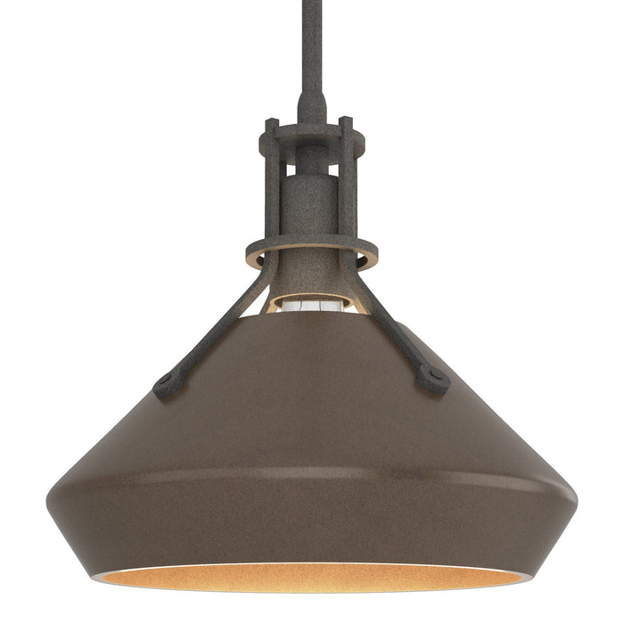 Hubbardton Forge - 184251-SKT-MULT-20-05 - One Light Mini Pendant - Henry - Natural Iron