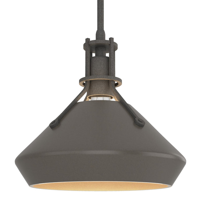 Hubbardton Forge - 184251-SKT-MULT-20-07 - One Light Mini Pendant - Henry - Natural Iron