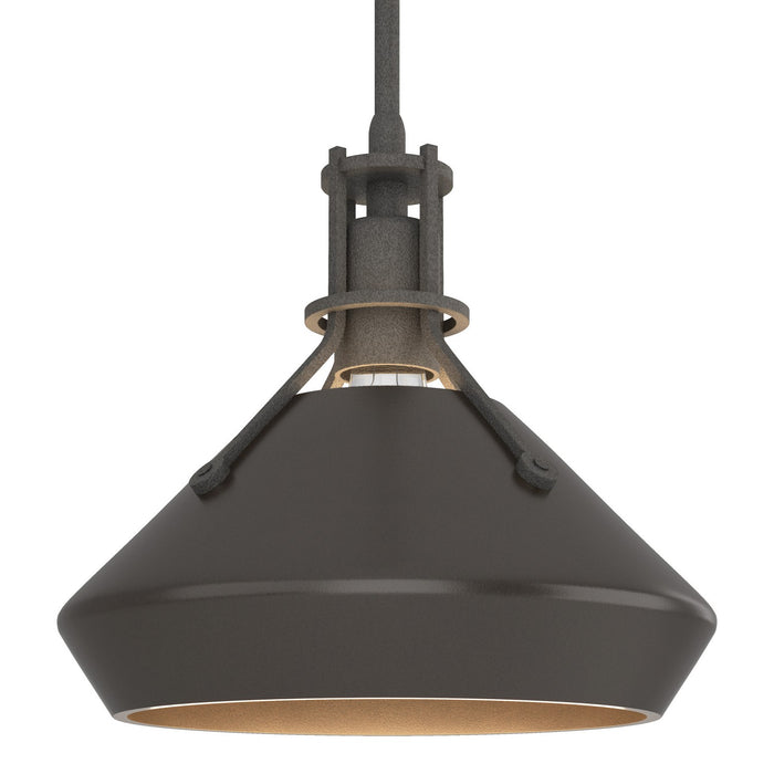 Hubbardton Forge - 184251-SKT-MULT-20-14 - One Light Mini Pendant - Henry - Natural Iron