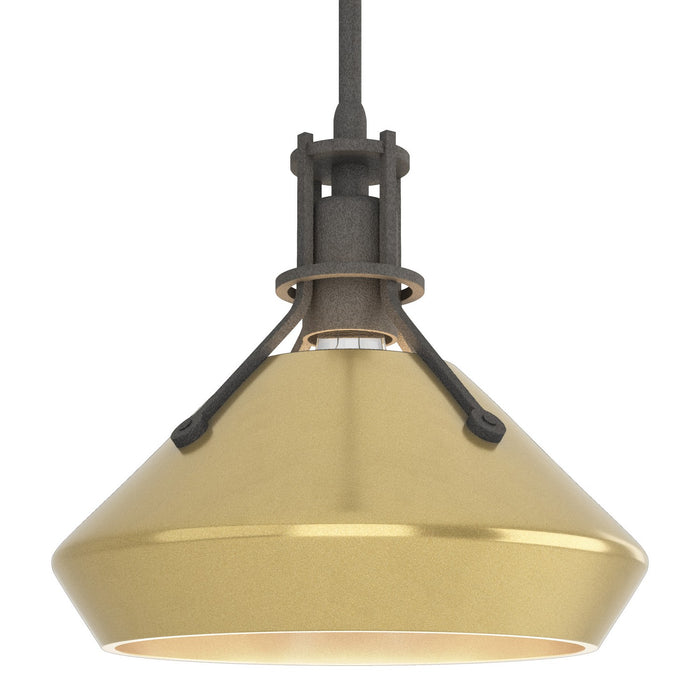 Hubbardton Forge - 184251-SKT-MULT-20-86 - One Light Mini Pendant - Henry - Natural Iron