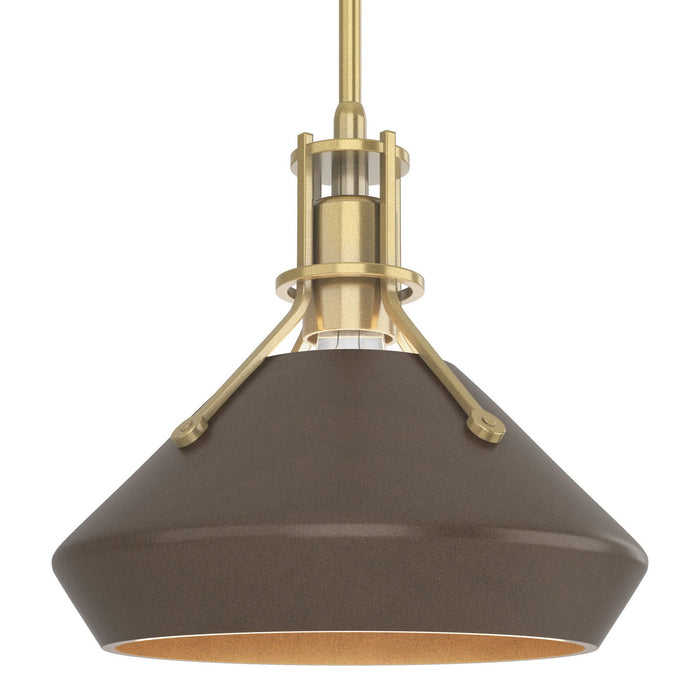 Hubbardton Forge - 184251-SKT-MULT-86-05 - One Light Mini Pendant - Henry - Modern Brass