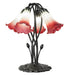 Meyda Tiffany - 262214 - Five Light Table Lamp - Red/Seafoam - Mahogany Bronze