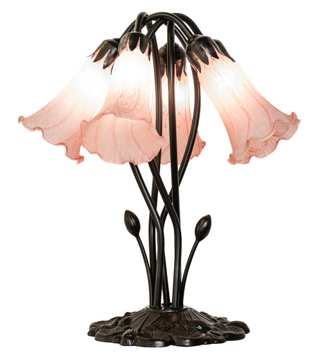 Pink Five Light Table Lamp