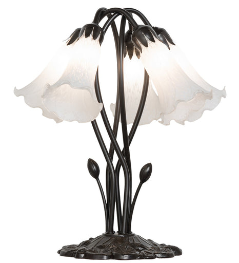White Five Light Table Lamp