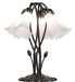 Meyda Tiffany - 262220 - Five Light Table Lamp - White - Mahogany Bronze
