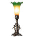 Meyda Tiffany - 262935 - One Light Mini Lamp - Amber/Green - Antique Brass