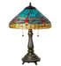 Meyda Tiffany - 268332 - Two Light Table Lamp - Tiffany Dragonfly - Mahogany Bronze