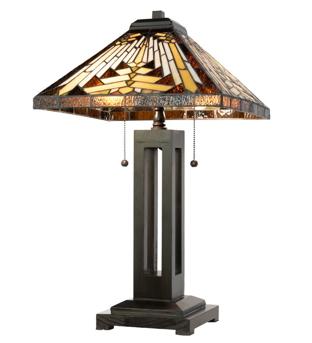 Meyda Tiffany - 268727 - Two Light Table Lamp - Nuevo Mission