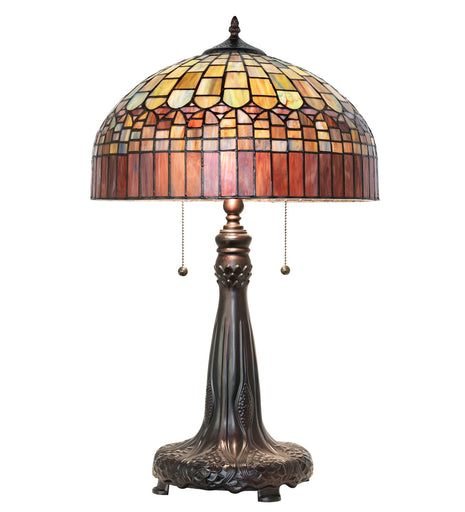 Tiffany Candice Two Light Table Lamp
