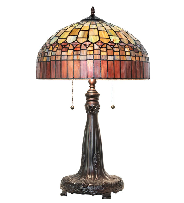Meyda Tiffany - 68875 - Two Light Table Lamp - Tiffany Candice - Mahogany Bronze
