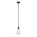Hubbardton Forge - 184530-SKT-MULT-10-SH1987 - One Light Mini Pendant - Mobius - Black