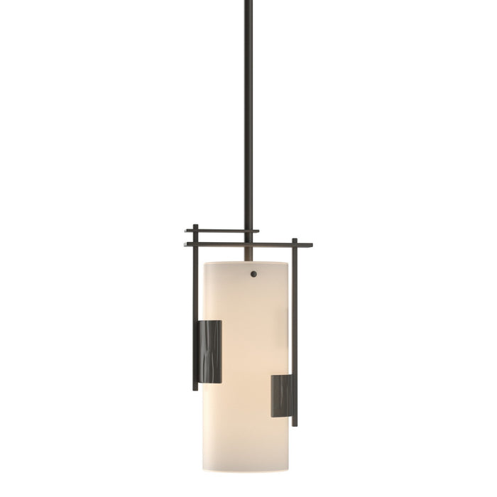 Hubbardton Forge - 185400-SKT-MULT-07-GG0075 - One Light Mini Pendant - Fullered Impressions - Dark Smoke