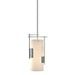 Hubbardton Forge - 185400-SKT-MULT-82-GG0075 - One Light Mini Pendant - Fullered Impressions - Vintage Platinum