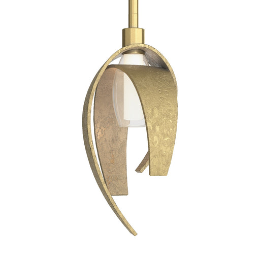 Corona One Light Mini Pendant Modern Brass