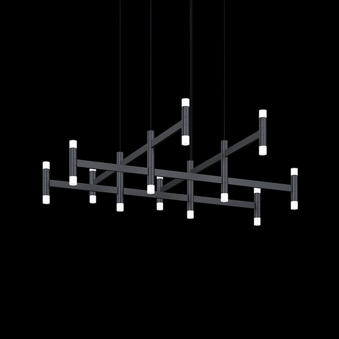 Sonneman - 1792.25 - LED Pendant - Systema Staccato - Satin Black