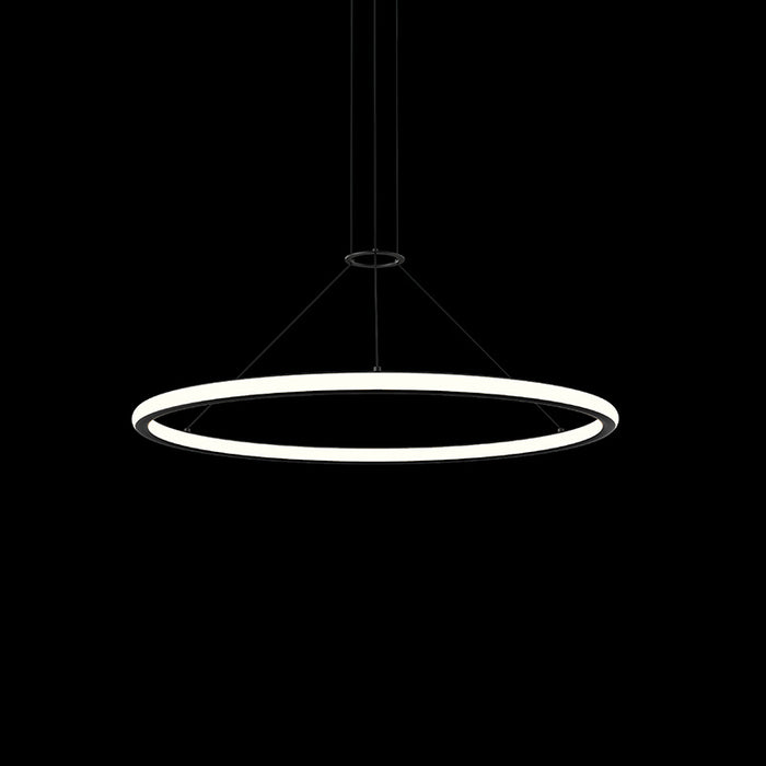 Sonneman - 2233.25 - LED Pendant - Luna - Satin Black