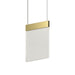 Sonneman - 3090.14 - LED Pendant - V Panels - Brass