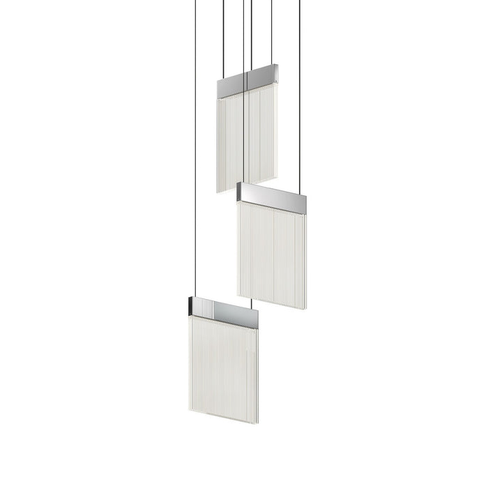 Sonneman - 3092.01 - LED Pendant - V Panels - Polished Chrome