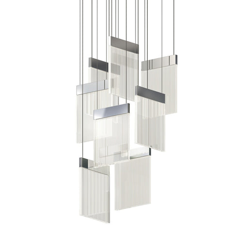 Sonneman - 3094.01 - LED Pendant - V Panels - Polished Chrome