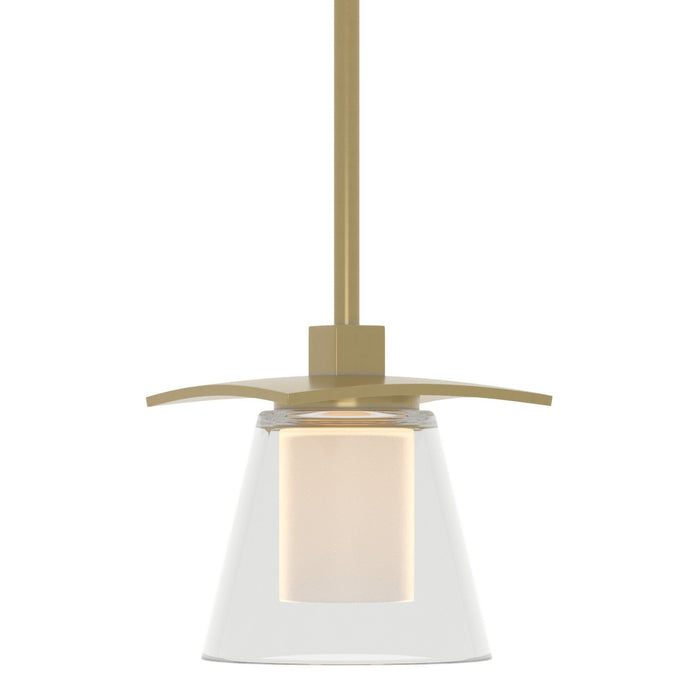 Hubbardton Forge - 186600-SKT-MULT-86-ZU0284 - One Light Mini Pendant - Wren - Modern Brass