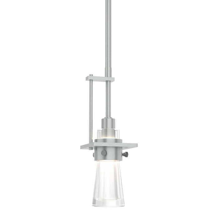 Hubbardton Forge - 187100-SKT-MULT-82-ZM0343 - One Light Mini Pendant - Erlenmeyer - Vintage Platinum