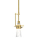Hubbardton Forge - 187100-SKT-MULT-86-ZM0343 - One Light Mini Pendant - Erlenmeyer - Modern Brass