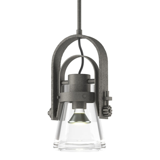 Erlenmeyer One Light Mini Pendant Natural Iron