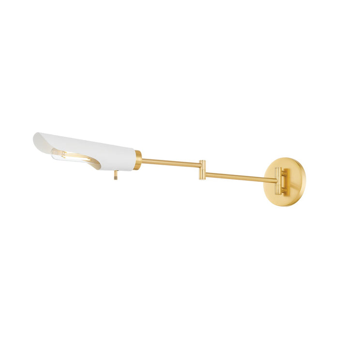 Mitzi - H828101-AGB/SWH - One Light Wall Sconce - Harperrose - Aged Brass/Soft White