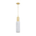 Mitzi - H830701-AGB/CWB - One Light Pendant - Corissa - Aged Brass/ Ceramic Whitewash Bisque