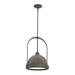 Hubbardton Forge - 187462-SKT-MULT-07-05 - One Light Mini Pendant - Atlas - Dark Smoke