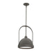 Hubbardton Forge - 187462-SKT-MULT-07-07 - One Light Mini Pendant - Atlas - Dark Smoke