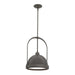 Hubbardton Forge - 187462-SKT-MULT-07-14 - One Light Mini Pendant - Atlas - Dark Smoke