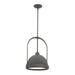 Hubbardton Forge - 187462-SKT-MULT-07-20 - One Light Mini Pendant - Atlas - Dark Smoke