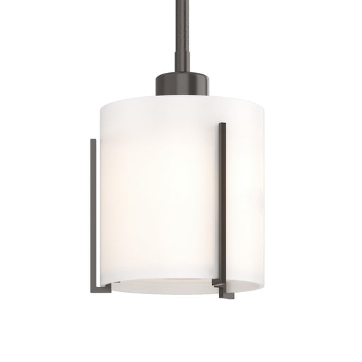 Exos Glass One Light Mini Pendant Oil Rubbed Bronze
