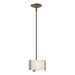 Hubbardton Forge - 188100-SKT-MULT-05-BB0156 - One Light Mini Pendant - Exos Glass - Bronze