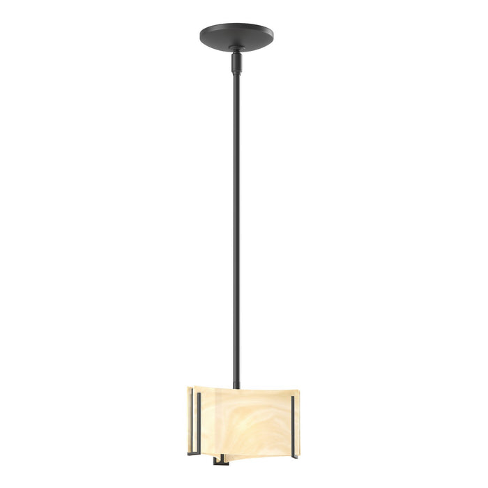 Hubbardton Forge - 188100-SKT-MULT-10-AA0156 - One Light Mini Pendant - Exos Glass - Black