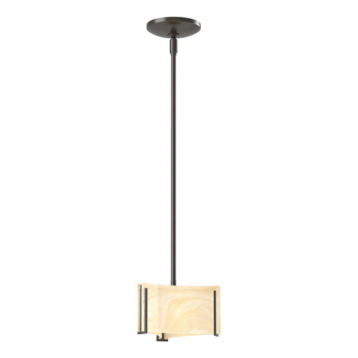 Exos Glass One Light Mini Pendant Oil Rubbed Bronze