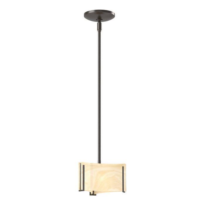 Hubbardton Forge - 188100-SKT-MULT-14-AA0156 - One Light Mini Pendant - Exos Glass - Oil Rubbed Bronze