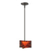 Hubbardton Forge - 188100-SKT-MULT-14-ZB0156 - One Light Mini Pendant - Exos Glass - Oil Rubbed Bronze